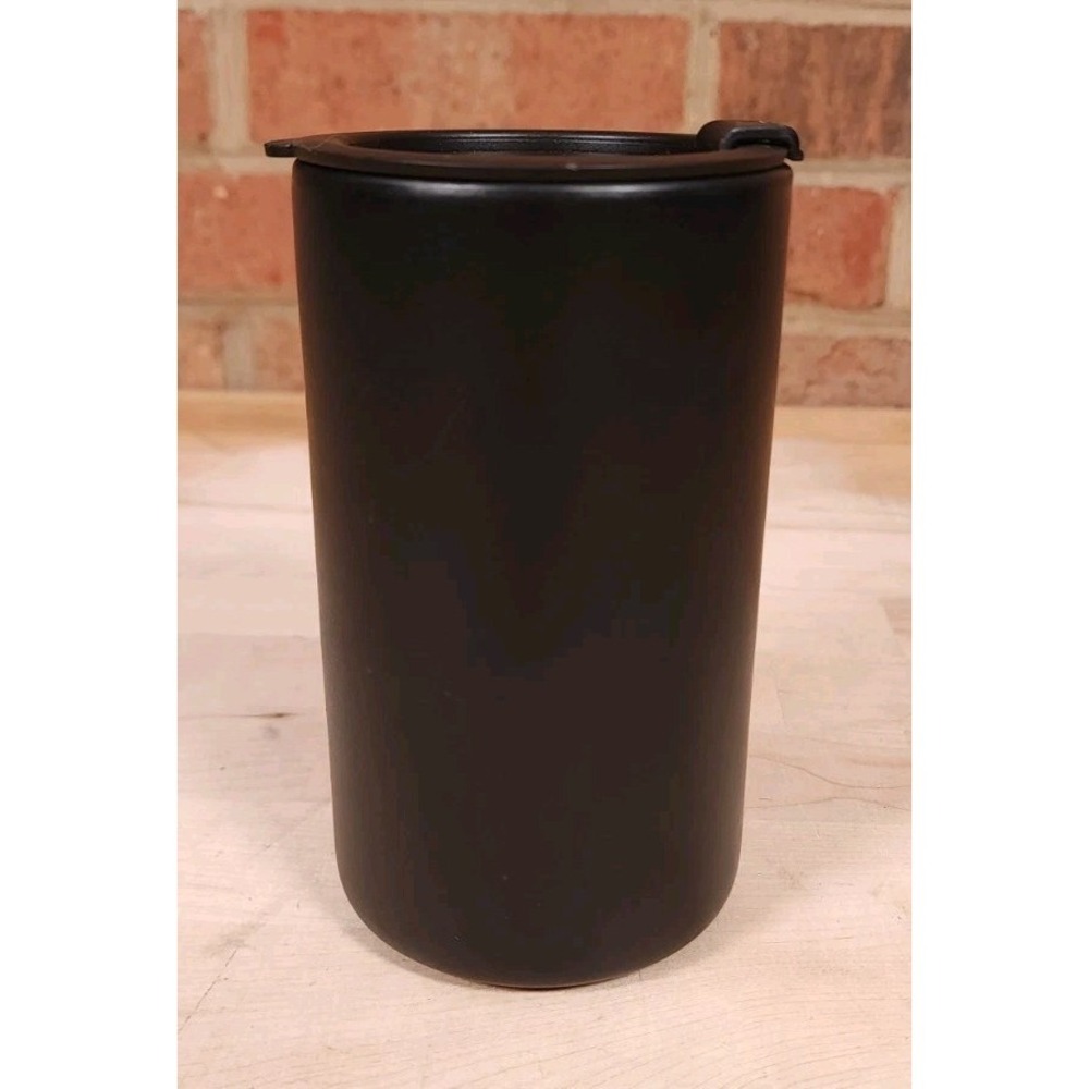 Crofton Ceramic Travel Tumbler 16 oz Black W Lid